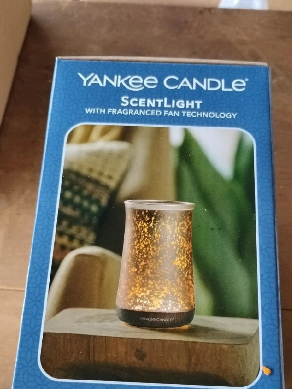 Yankee Candle Gold ScentLight Warmer with White Insert